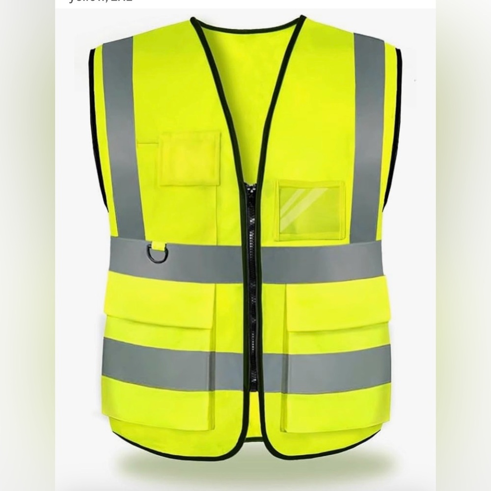 High Visibility Safety Vest with Reflective Stripes